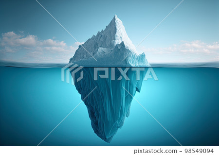 Tip of the iceberg. Business concept. Iceberg. Success business metaphor Tip of the iceberg. Business concept. Iceberg. Success business metaphor 98549094