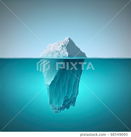 Tip of the iceberg. Business concept. Iceberg. Success business metaphor Tip of the iceberg. Business concept. Iceberg. Success business metaphor 98549095