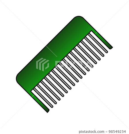 Comb icon on white. 98549234