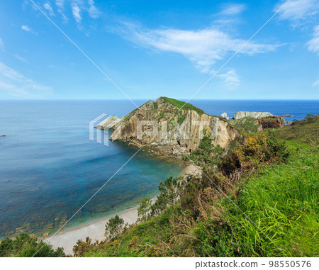 Silencio beach (Spain). Silencio beach (Spain). 98550576