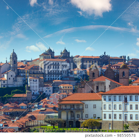 Porto city top view (Portugal). Porto city top view (Portugal). 98550578