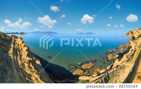 Morning sea coast, Albania. Morning sea coast, Albania. 98550584