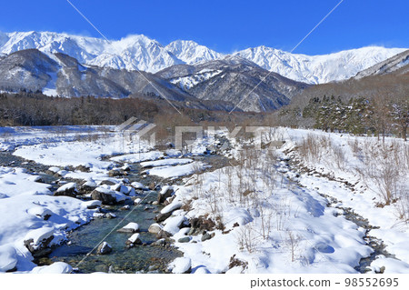 從Hakuba Ohashi懷來的冬天白馬Miyama 98552695