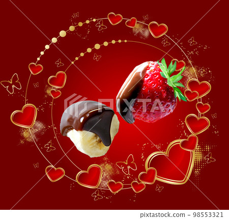 Valentine's Day Chocolate Strawberry Chocolate Banana 98553321