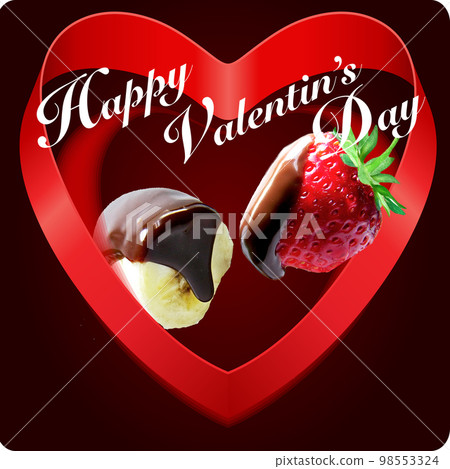Valentine's Day Chocolate Strawberry Chocolate Banana Valentine's Day Chocolate Strawberry Chocolate Banana 98553324