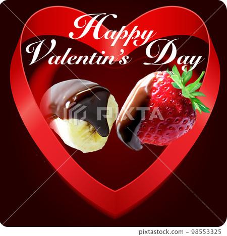 Valentine's Day Chocolate Strawberry Chocolate Banana 98553325