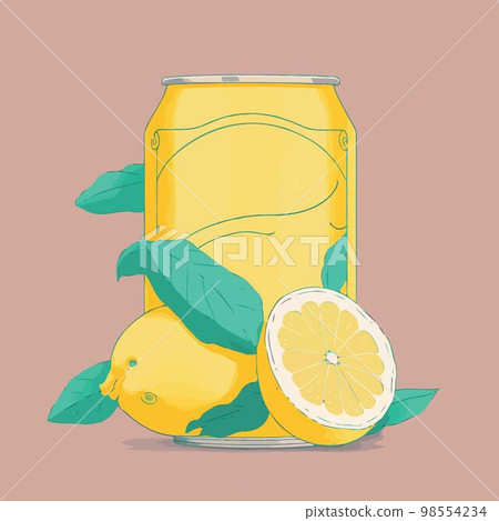 Lemonade drink in aluminum can Lemonade drink in aluminum can 98554234