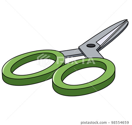 閉合的剪刀對角圖 98554659