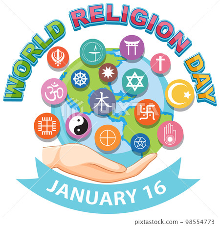 World religion day banner design 98554773