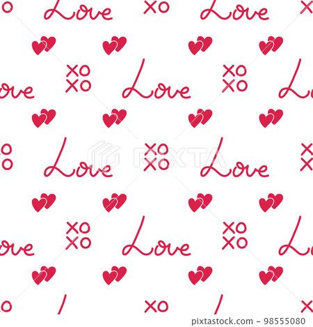 Valentines day vector seamless pattern Valentines day vector seamless pattern 98555080