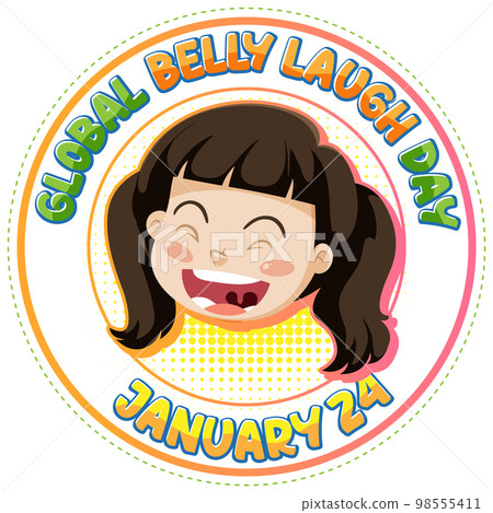 Global Belly Laugh Day Banner Design 98555411