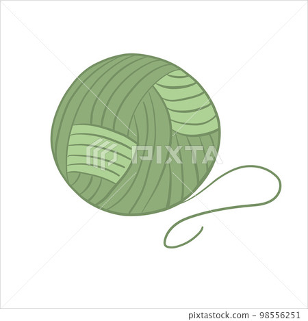 Vector illustration colored in doodle style. Yarn for knitting Vector illustration colored in doodle style. Yarn for knitting 98556251