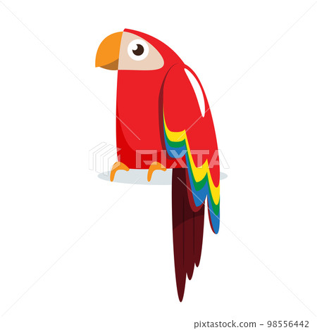 parrot cartoon character vector illustration parrot cartoon character vector illustration 98556442