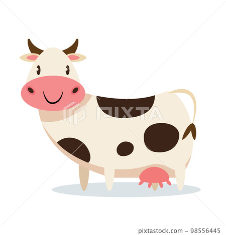 cow cartoon character vector illustration 98556445