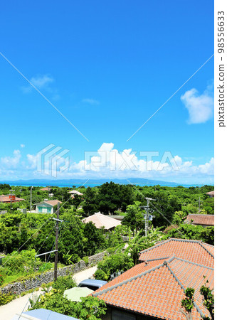 Taketomi island of Okinawa blue sky Taketomi island of Okinawa blue sky 98556633