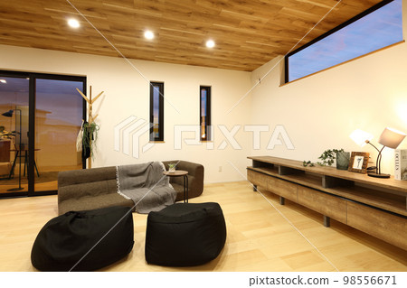 stylish living dining room 98556671