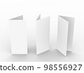 Brochure template empty Brochure mockup , 3D rendering 98556927
