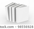 template empty book mockup set white background 98556928
