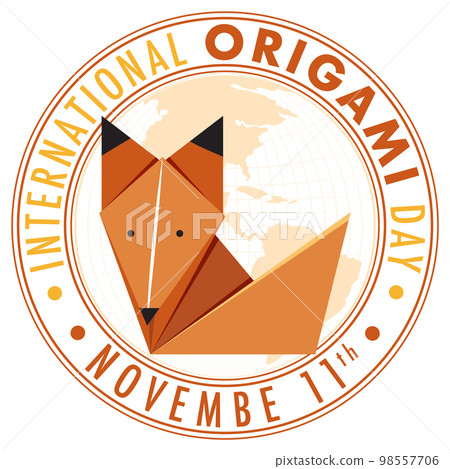 International Origami Day Logo Design 98557706