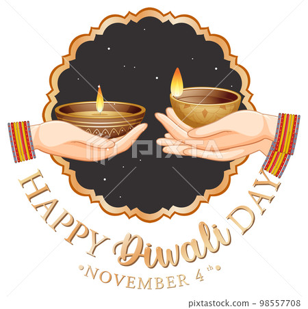 Happy Diwali Day Logo Design 98557708