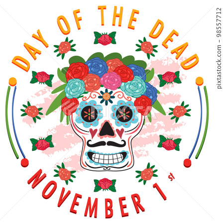 Day of the dead banner 98557712