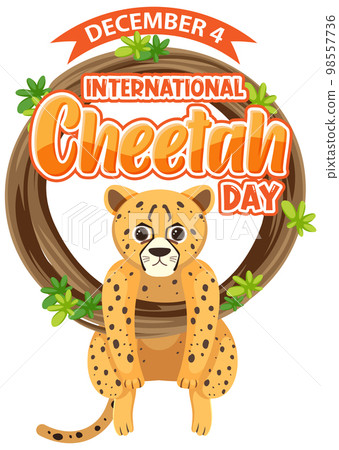 International cheetah day poster or banner design International cheetah day poster or banner design 98557736