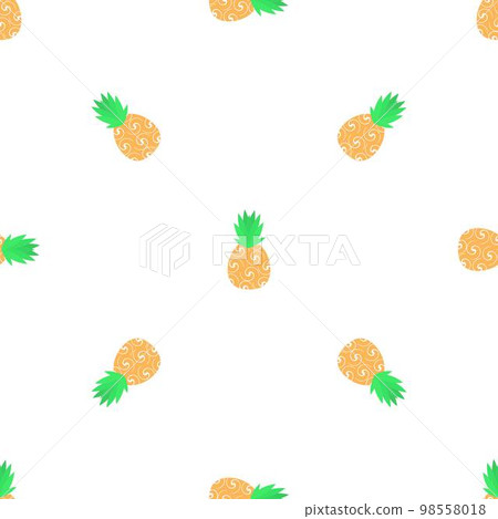 Spiral pineapple pattern seamless background texture repeat wallpaper geometric vector 98558018