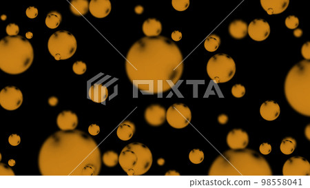Spheres Levitation on Black Background. Glowing decorative Spheres Levitation on Black Background. Glowing decorative 98558041