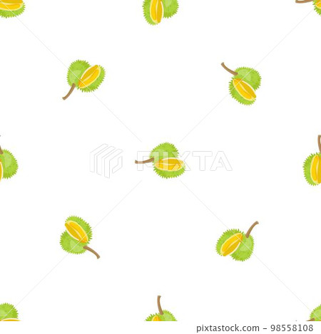 Durian food pattern seamless background texture repeat wallpaper geometric vector Durian food pattern seamless background texture repeat wallpaper geometric vector 98558108