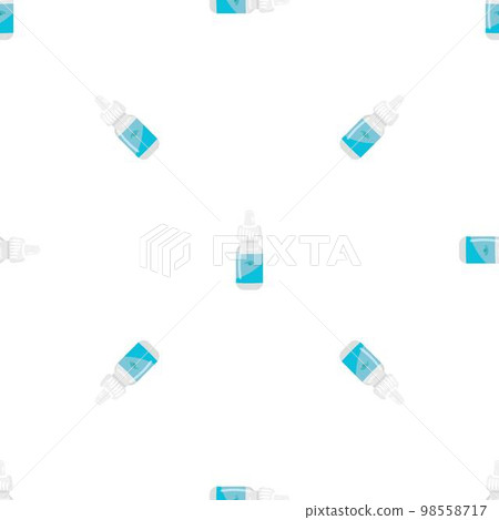 Eye drop bottle pattern seamless background texture repeat wallpaper geometric vector 98558717