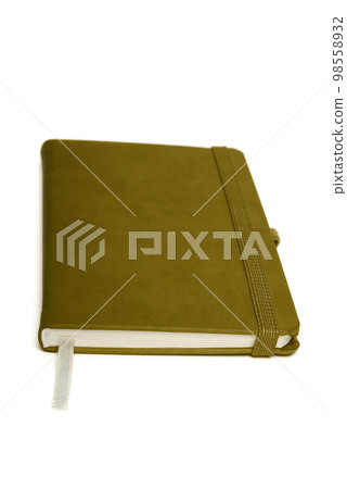 Notepad with hard cover. Top view. 98558932