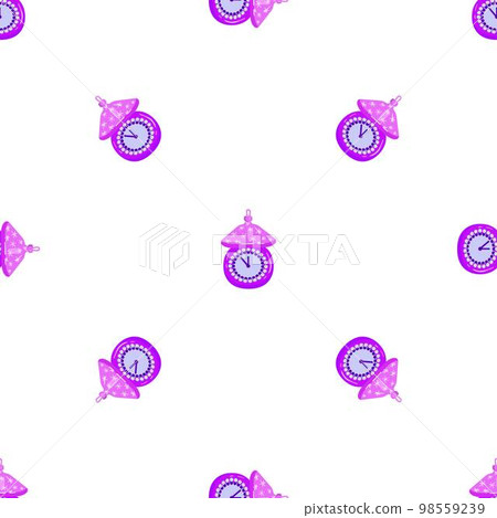 Clock Christmas tree toy pattern seamless background texture repeat wallpaper geometric vector Clock Christmas tree toy pattern seamless background texture repeat wallpaper geometric vector 98559239