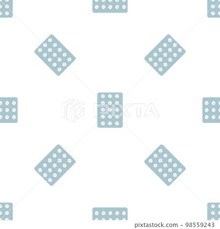 Round pill blister pattern seamless background texture repeat wallpaper geometric vector Round pill blister pattern seamless background texture repeat wallpaper geometric vector 98559243