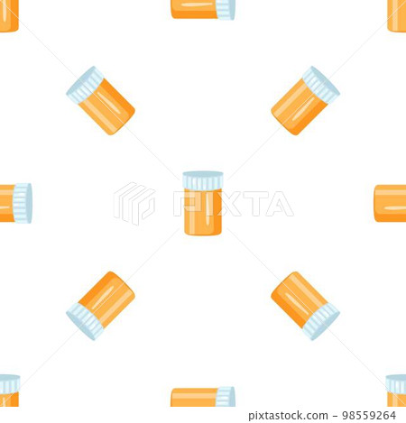 Pill jar pattern seamless background texture repeat wallpaper geometric vector Pill jar pattern seamless background texture repeat wallpaper geometric vector 98559264