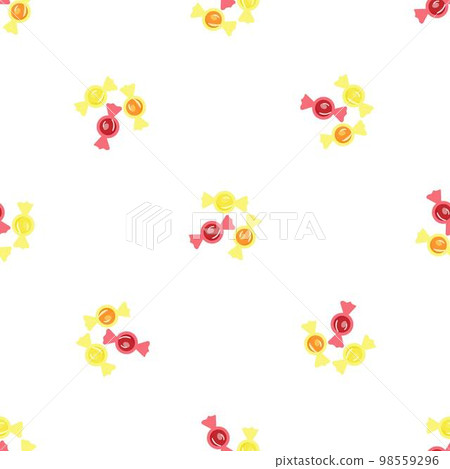 Flu bonbon pattern seamless background texture repeat wallpaper geometric vector 98559296