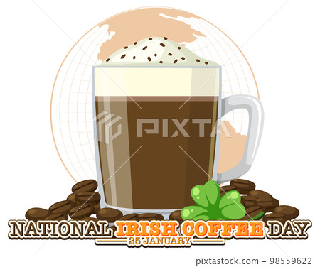National Irish coffee day banner design 98559622