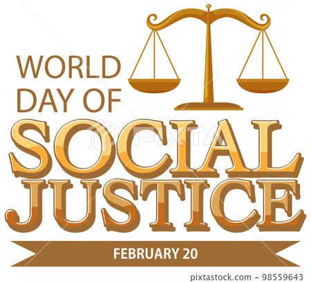 World day of social justice banner 98559643