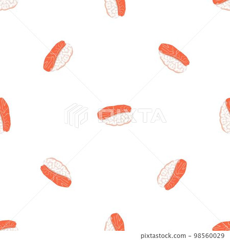 Sushi rice pattern seamless background texture...-插圖素材 [98560029] - PIXTA圖庫