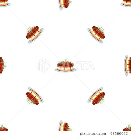 Strawberry chocolate cake pattern seamless background texture repeat wallpaper geometric vector Strawberry chocolate cake pattern seamless background texture repeat wallpaper geometric vector 98560032