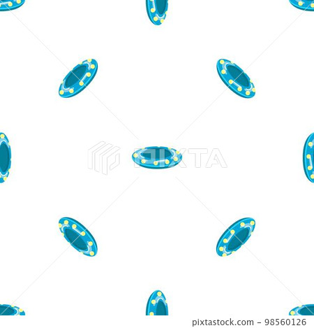 Pool ring pattern seamless background texture repeat wallpaper geometric vector 98560126