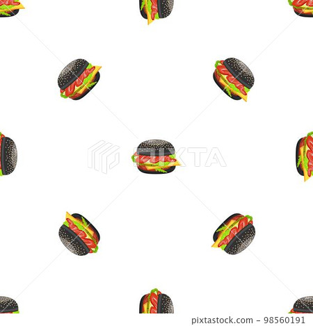 Black burger pattern seamless background texture repeat wallpaper geometric vector Black burger pattern seamless background texture repeat wallpaper geometric vector 98560191
