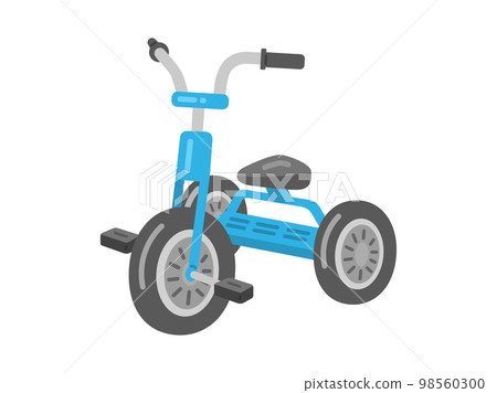 淺藍色兒童三輪車插畫 98560300