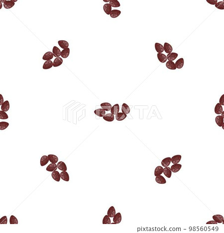 Cocoa seed pattern seamless background texture repeat wallpaper geometric vector Cocoa seed pattern seamless background texture repeat wallpaper geometric vector 98560549