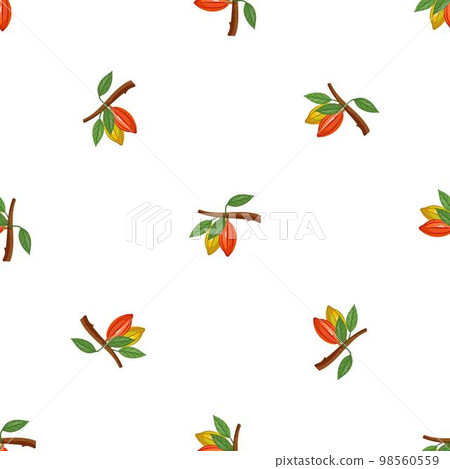 Cocoa branch pattern seamless background texture repeat wallpaper geometric vector Cocoa branch pattern seamless background texture repeat wallpaper geometric vector 98560559