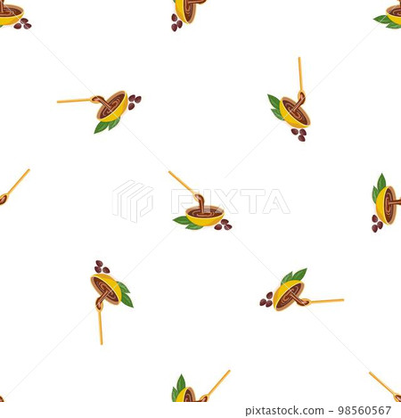 Hot chocolate bowl pattern seamless background texture repeat wallpaper geometric vector Hot chocolate bowl pattern seamless background texture repeat wallpaper geometric vector 98560567
