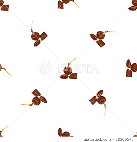 Chocolate ball pattern seamless background texture repeat wallpaper geometric vector Chocolate ball pattern seamless background texture repeat wallpaper geometric vector 98560573