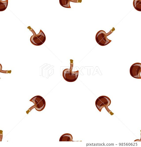 Brown bottle pattern seamless background texture repeat wallpaper geometric vector 98560625