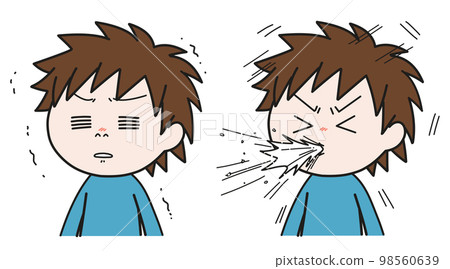 打噴嚏插圖集 98560639