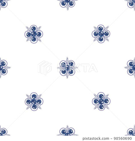 Blue silver jewellery pattern seamless background texture repeat wallpaper geometric vector Blue silver jewellery pattern seamless background texture repeat wallpaper geometric vector 98560690