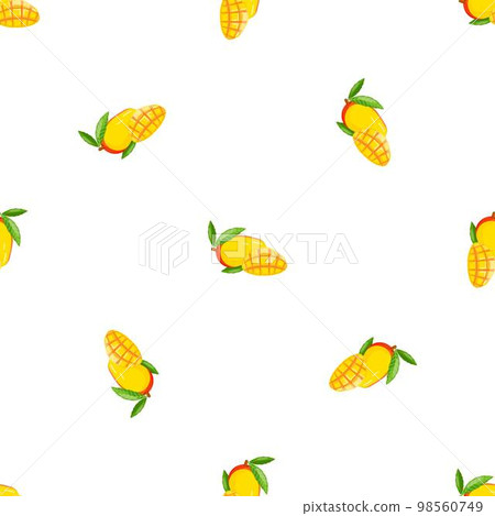 Tropical mango pattern seamless background texture repeat wallpaper geometric vector Tropical mango pattern seamless background texture repeat wallpaper geometric vector 98560749